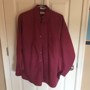 Burgundy dress shirt
